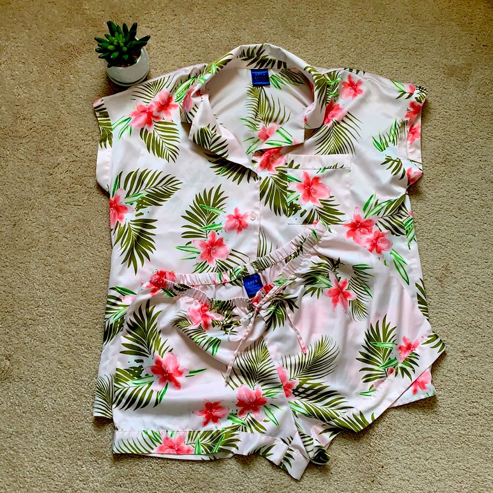 Tropical Silky Sleep Set